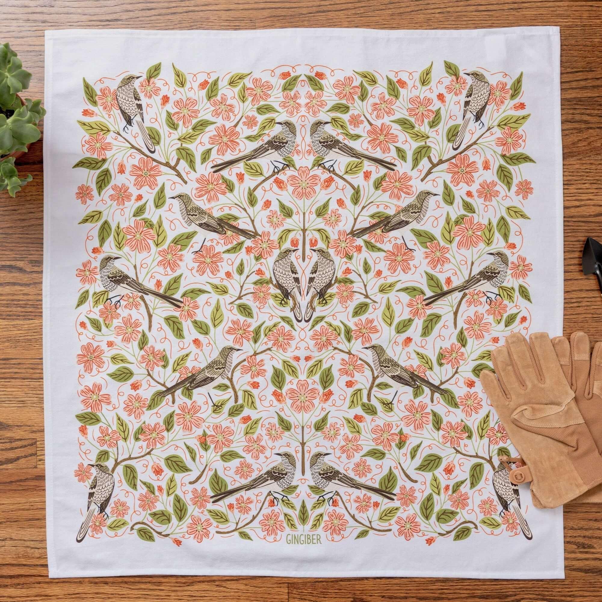 Apple Blossom Tea Towel - Gingiber