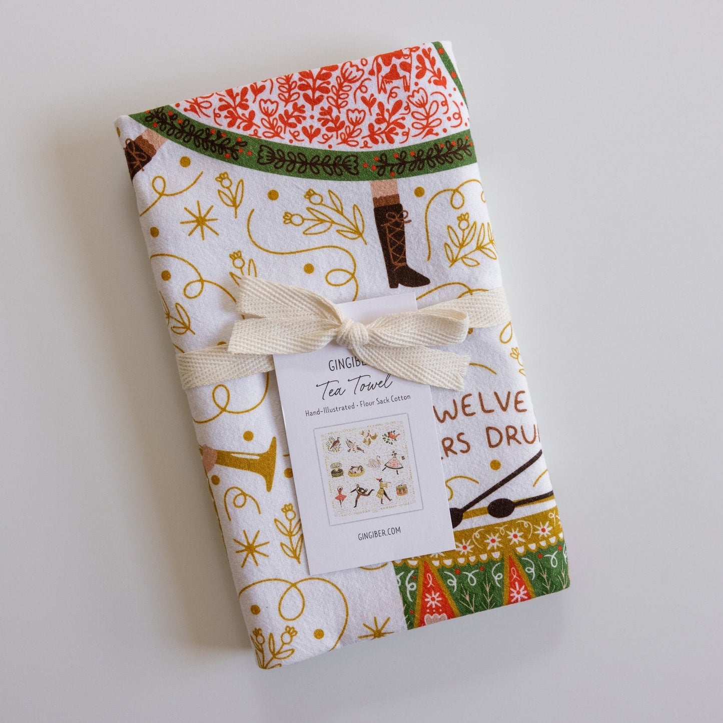 12 Days of Christmas Tea Towel