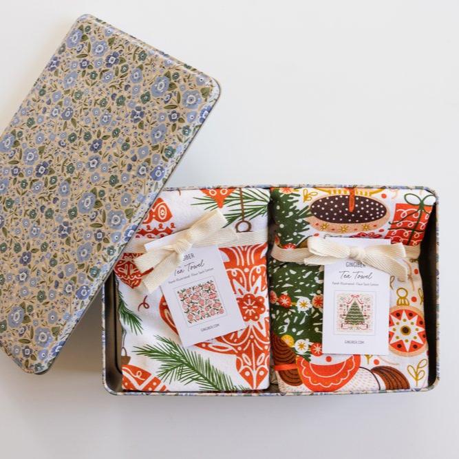 Holiday Tea Towel Gift Set- Restock coming!