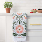 Pink Pansies Tea Towel - Gingiber