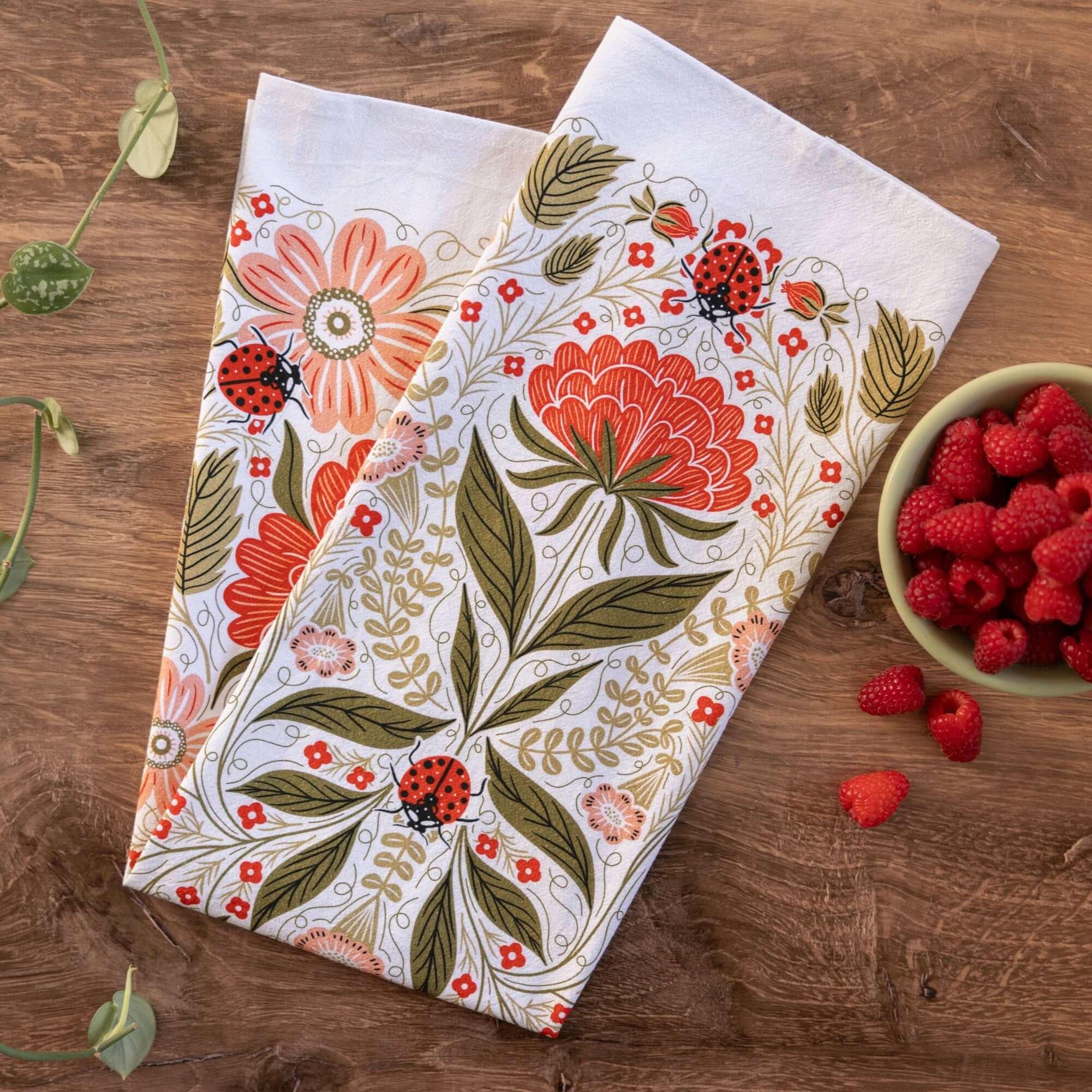 Ladybug Tea Towel - Gingiber