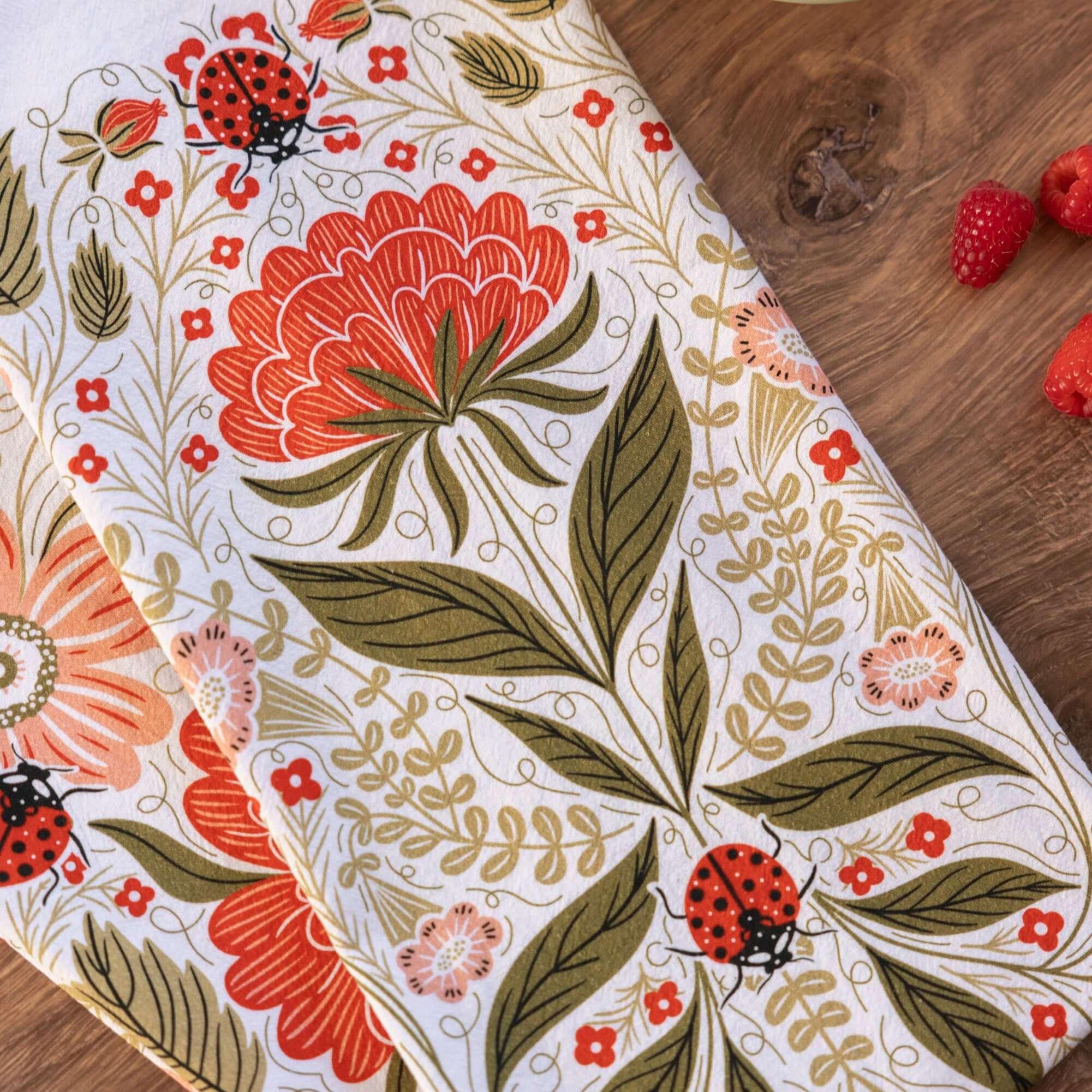 Ladybug Tea Towel - Gingiber