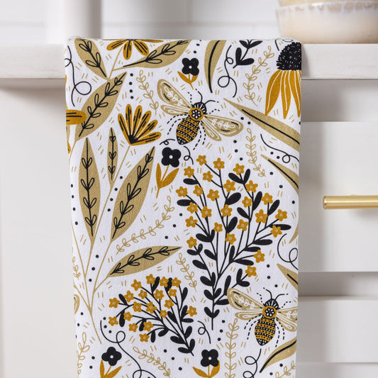 Bee Garden Tea Towel