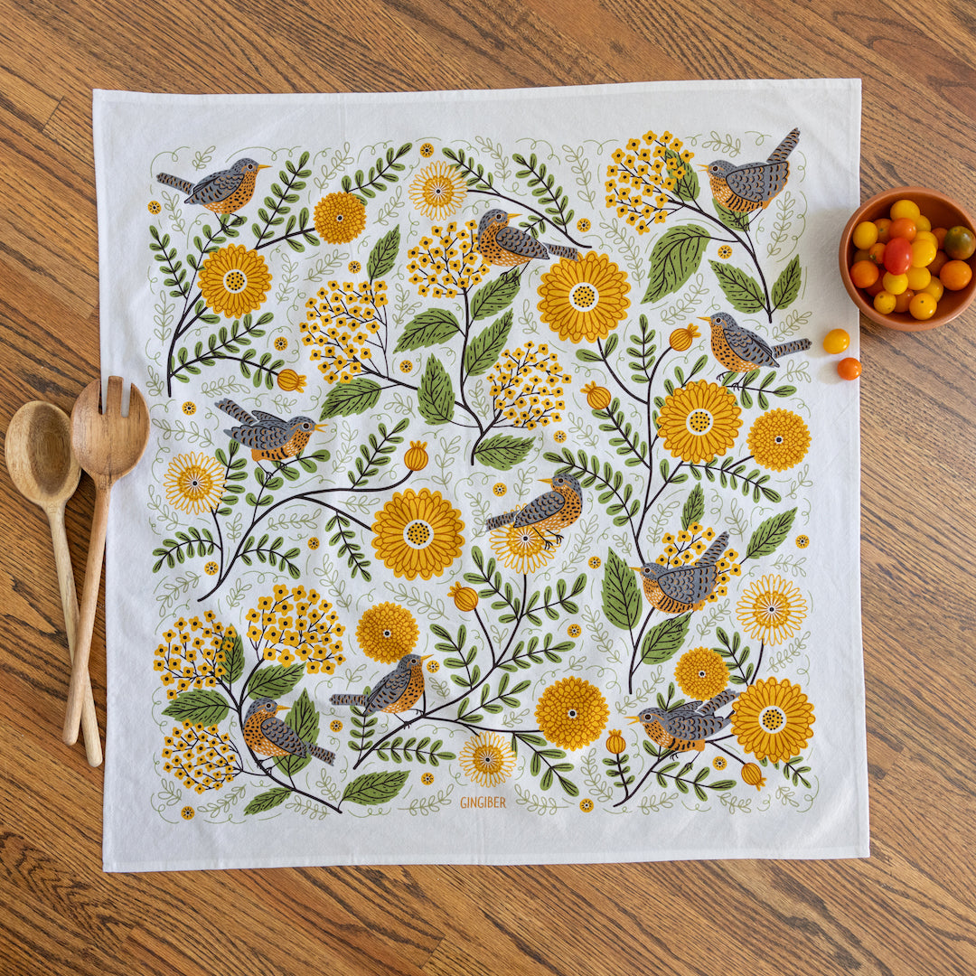 Mums & Robins Tea Towel