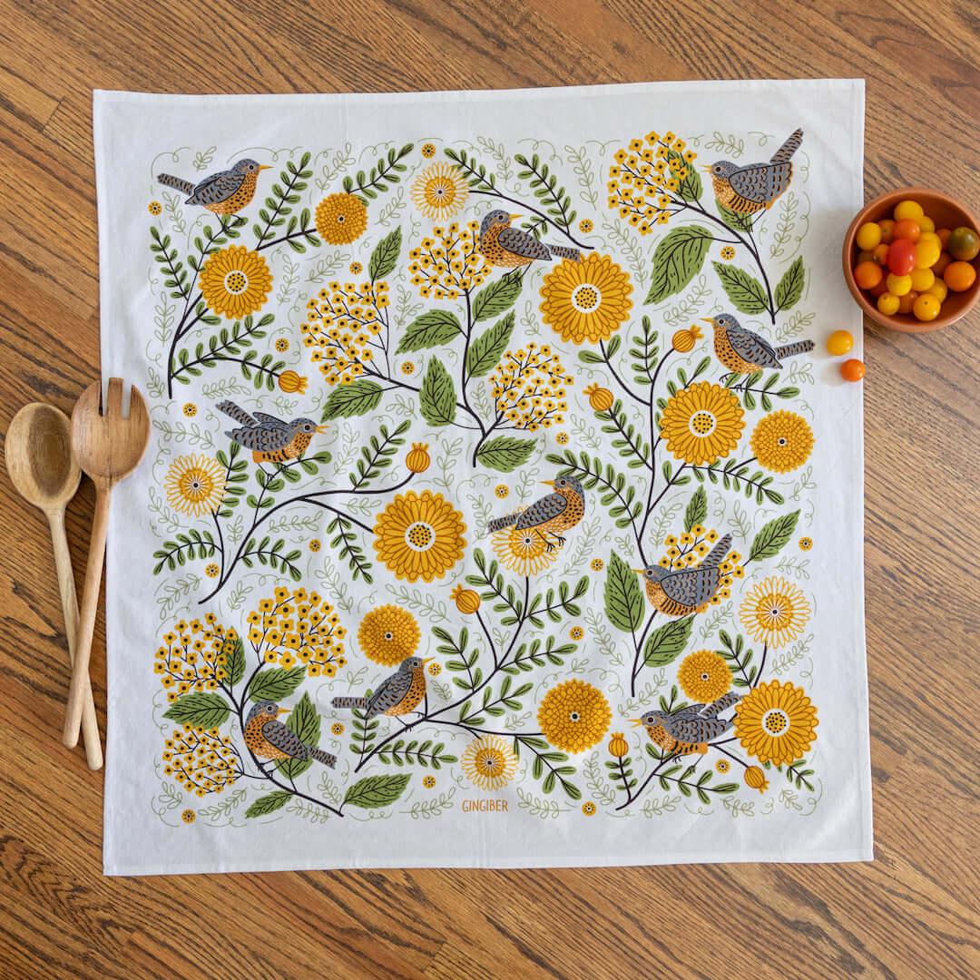 Mums & Robins Tea Towel - Gingiber