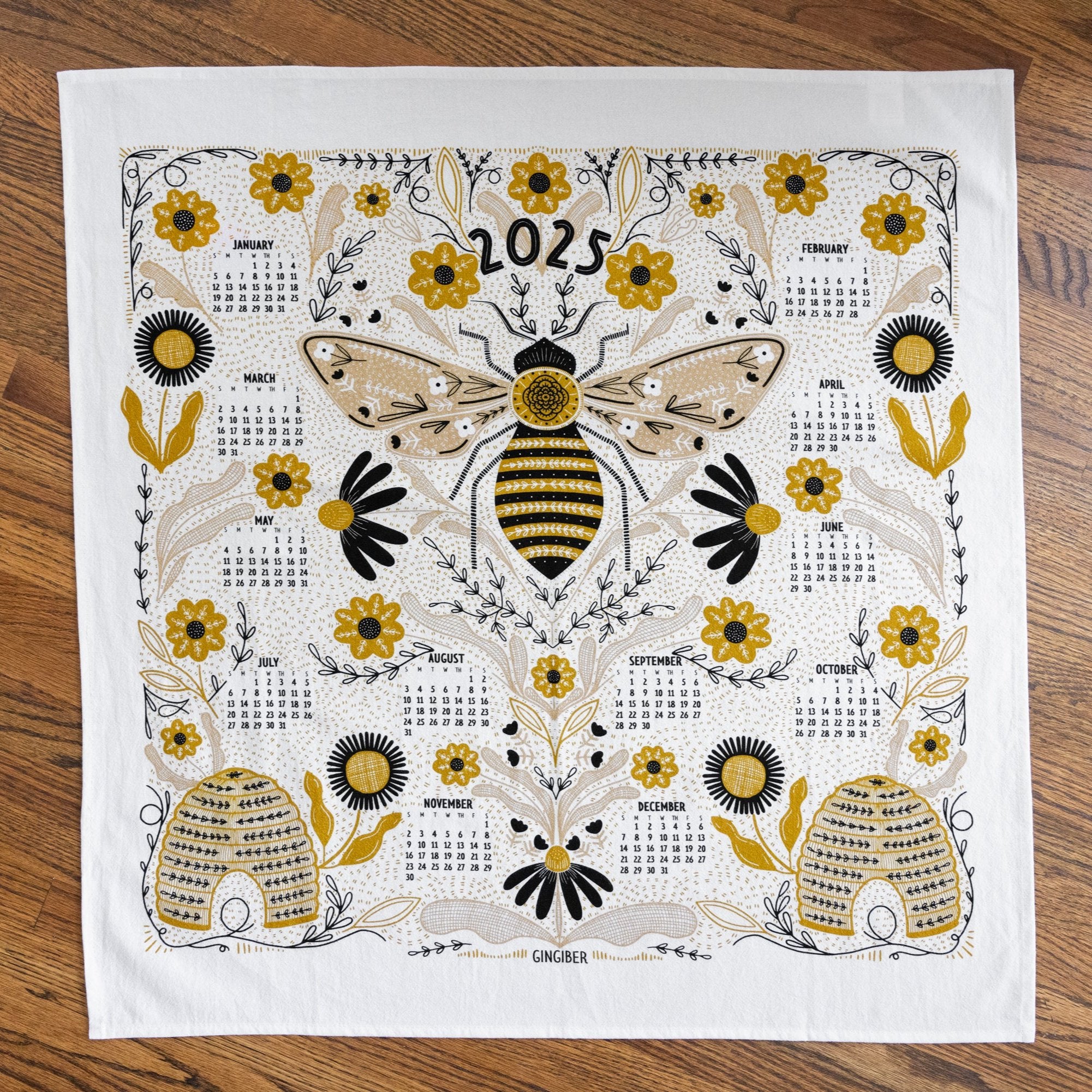 2025 Tea Towel Calendar