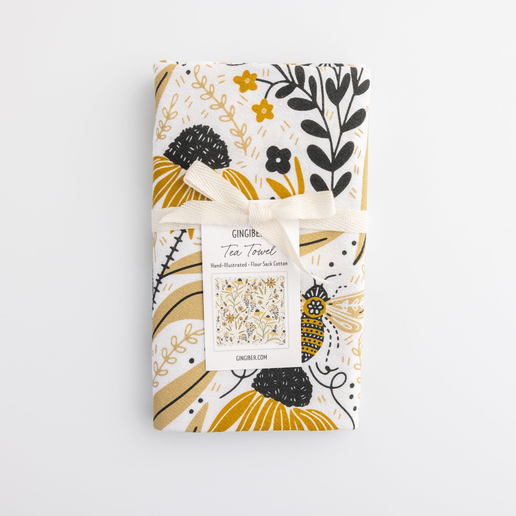 Bee Garden Tea Towel