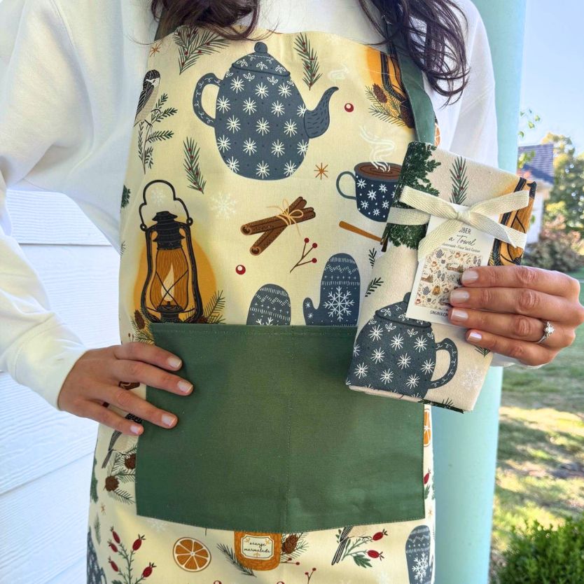 Cozy Comforts Tea Towel & Apron Bundle
