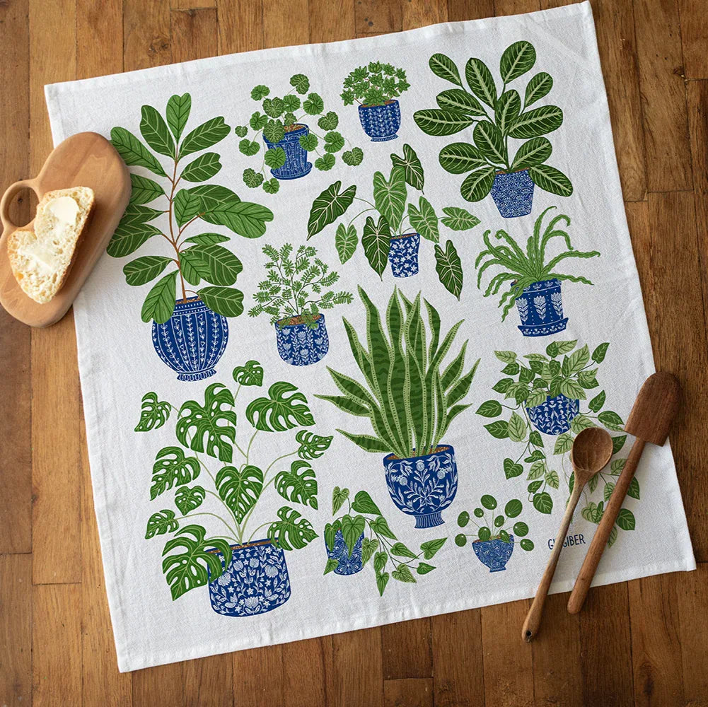 Limited Time Houseplant Tea Towel - Gingiber