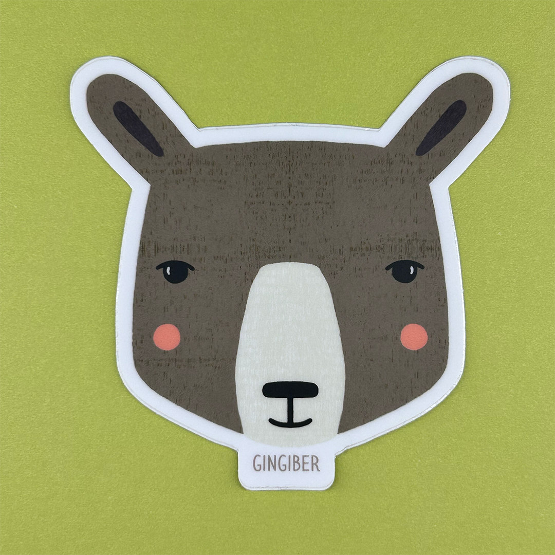 Woodland Bear Sticker