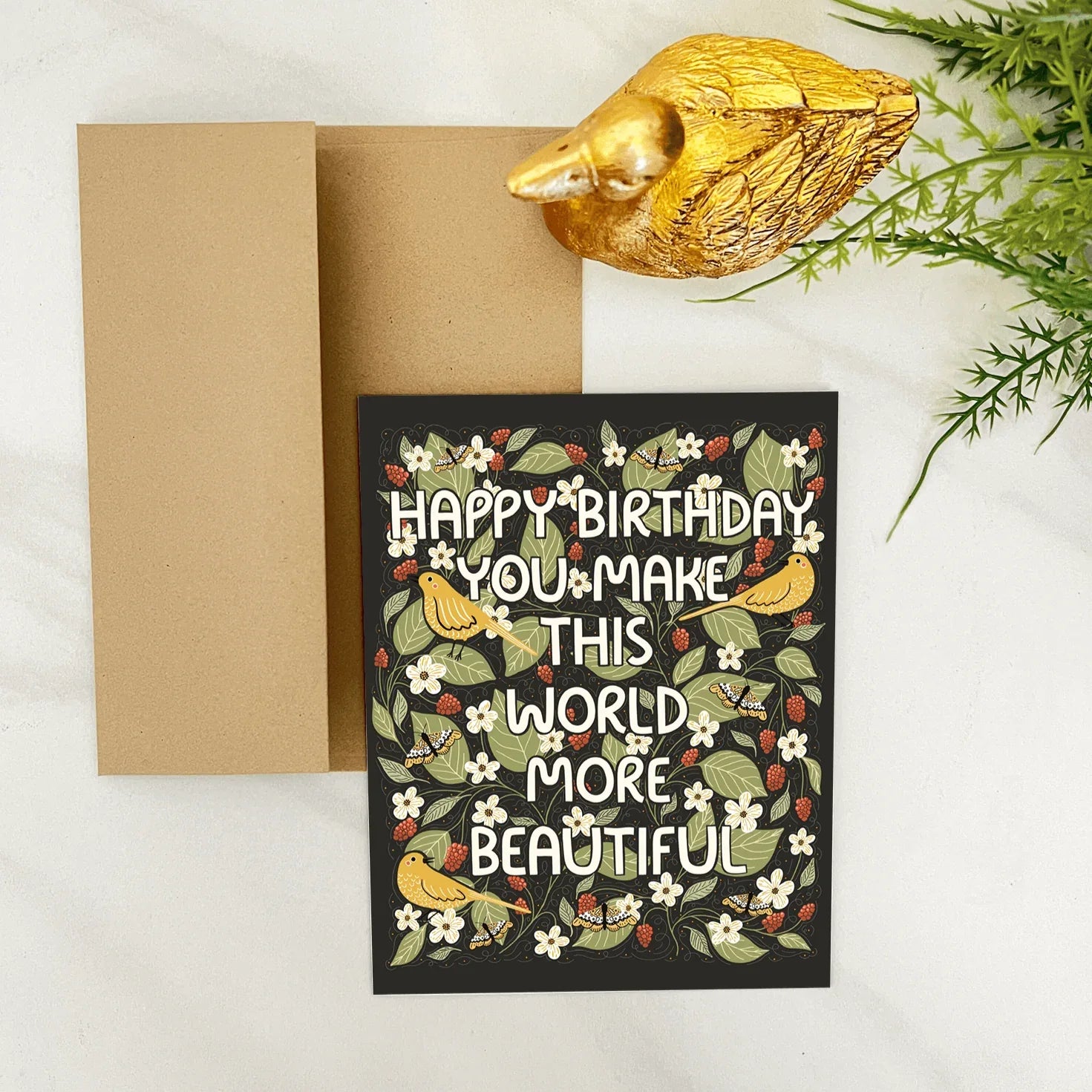 Beautiful World Birthday Card - Gingiber