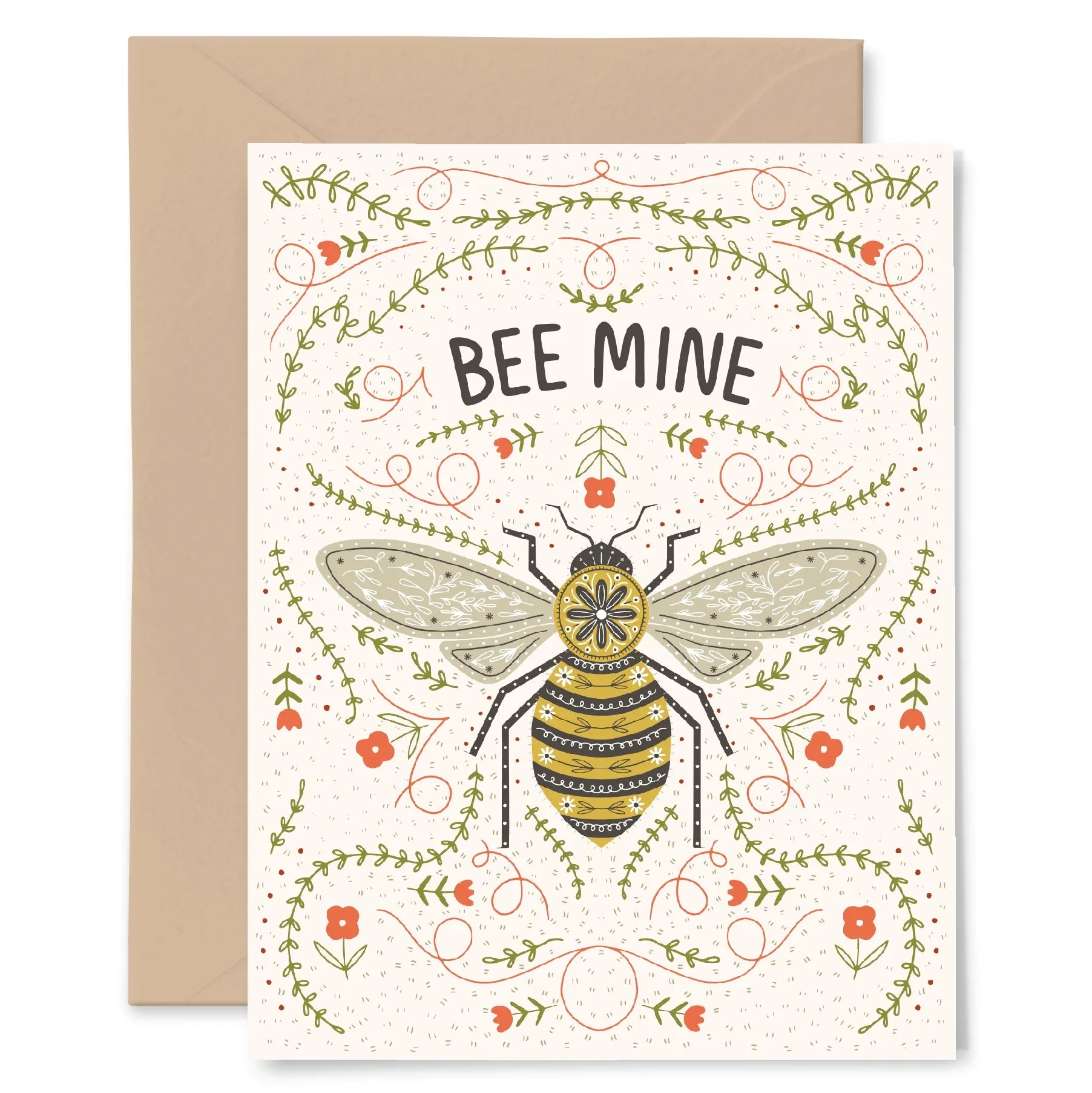 Bee My Valentine Card - Gingiber