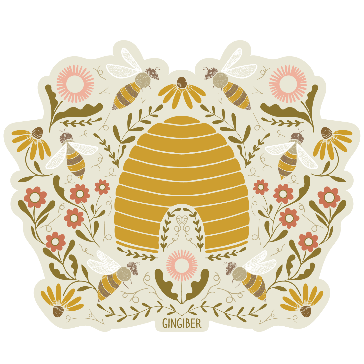 Beehive Sticker