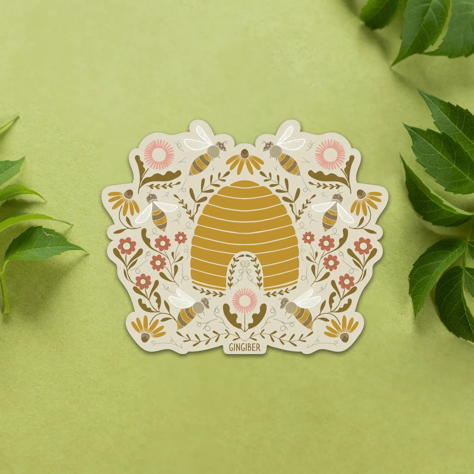 Beehive Sticker - Gingiber