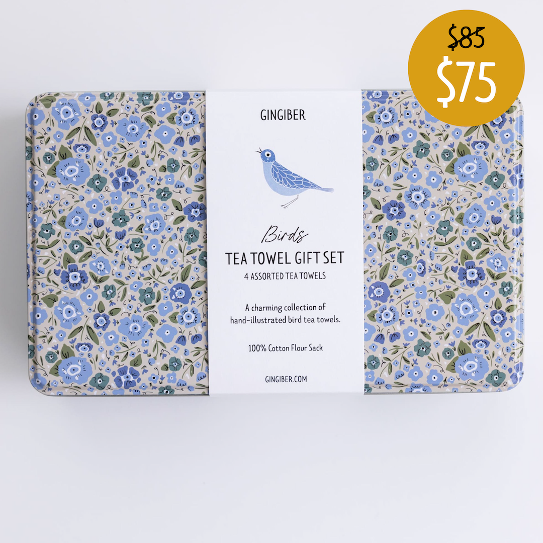 Bird Tea Towel Gift Set