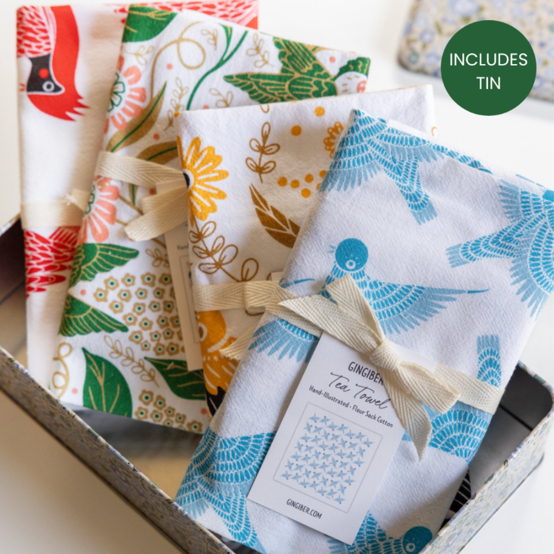 Bird Tea Towel Gift Set