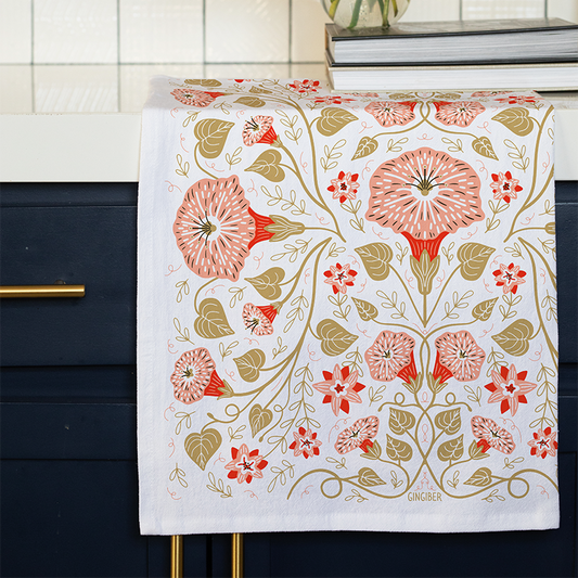 Blossom & Vine Tea Towel