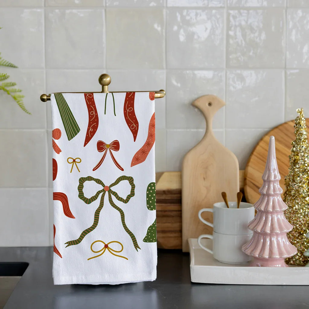 Bows Tea Towel - Gingiber