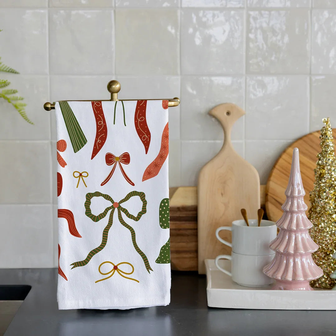 Bows Tea Towel - Gingiber