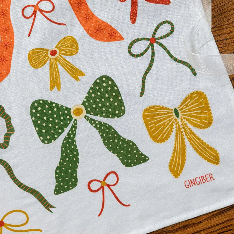 Bows Tea Towel - Gingiber