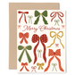 Bows Merry Christmas Card