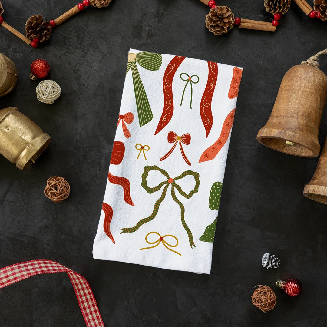Bows Tea Towel - Gingiber