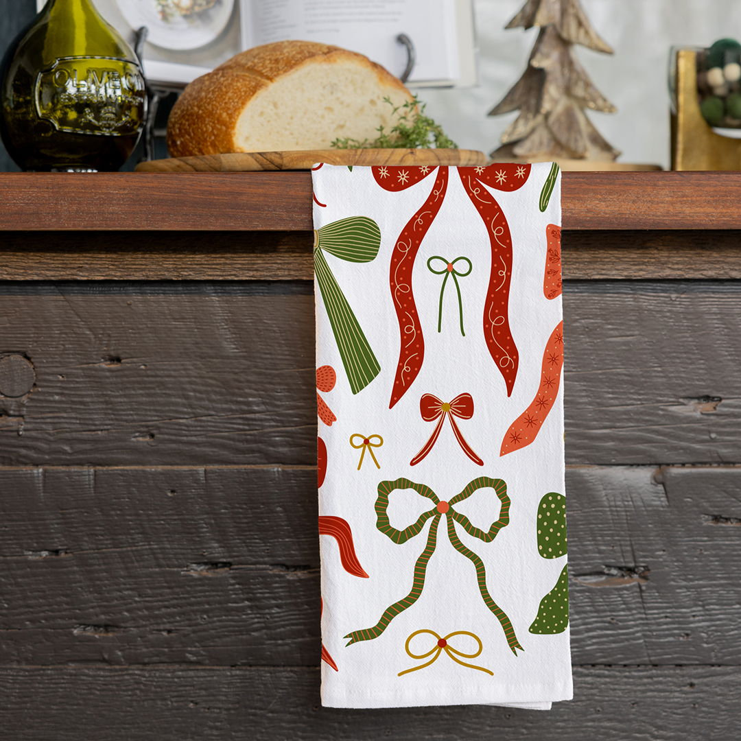 Bows Tea Towel