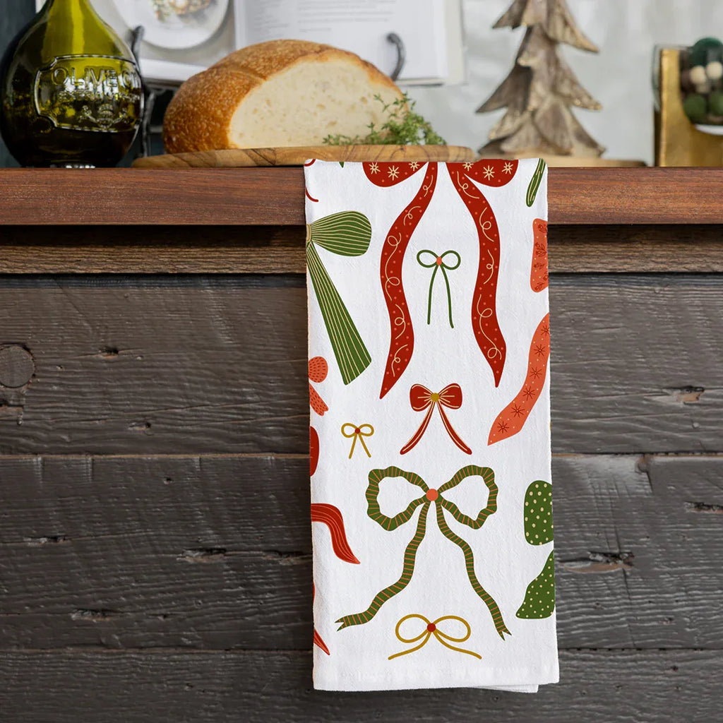 Bows Tea Towel - Gingiber