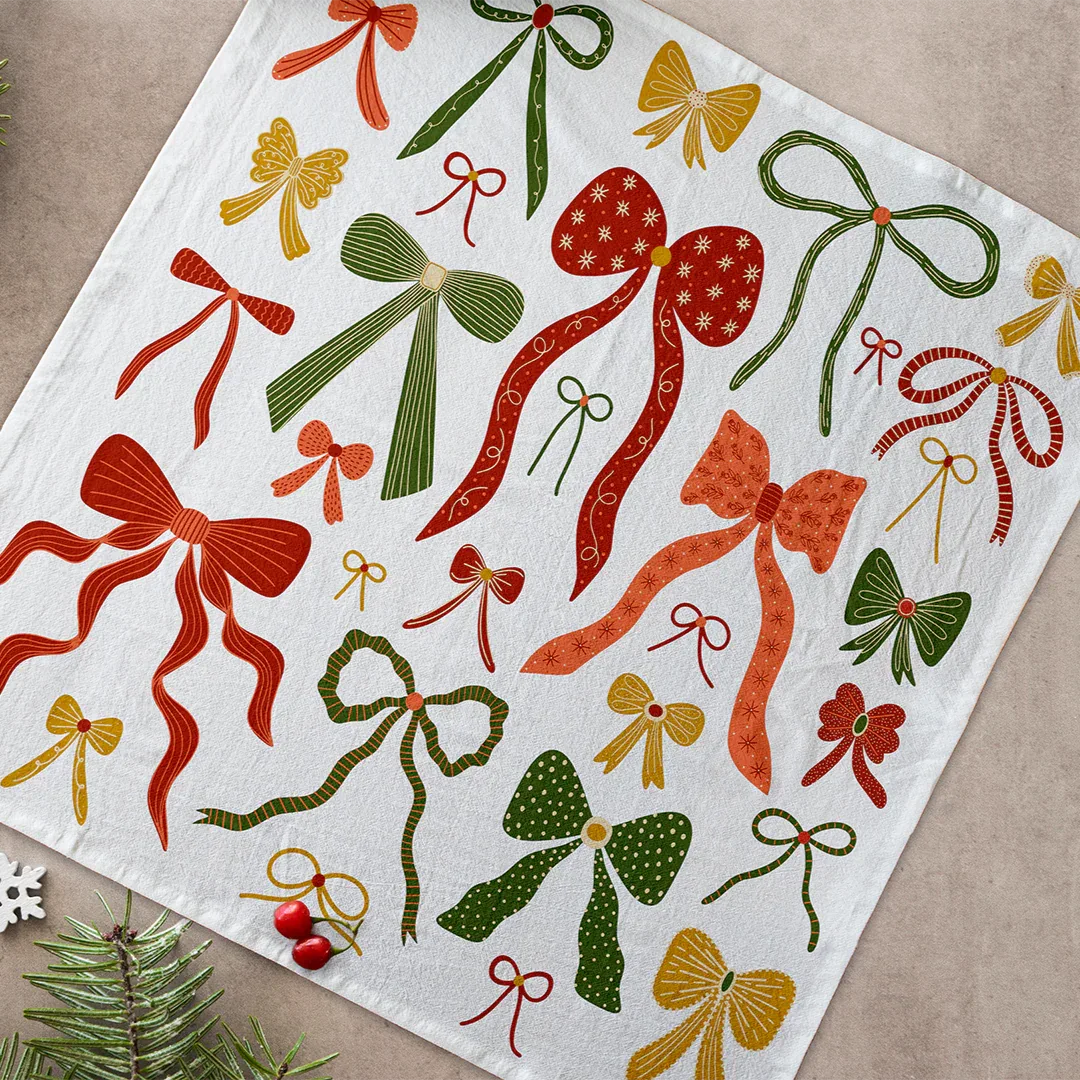 Bows Tea Towel - Gingiber