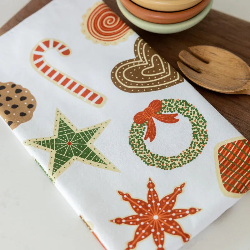 Christmas Cookies Tea Towel - Gingiber