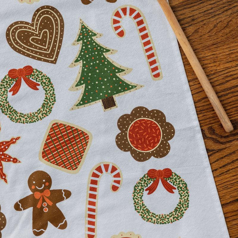 Christmas Cookies Tea Towel - Gingiber
