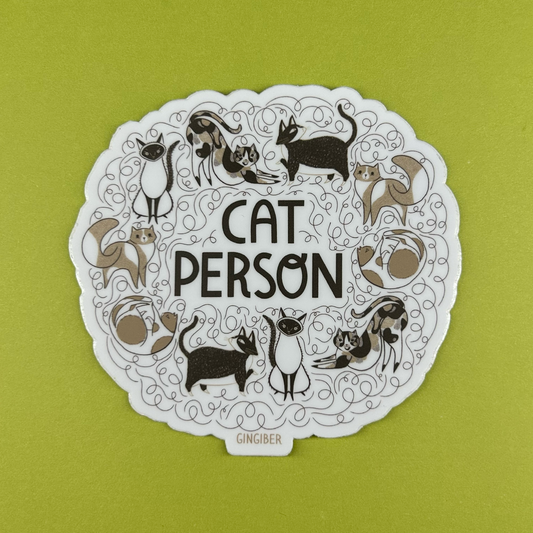 Cat Person Sticker