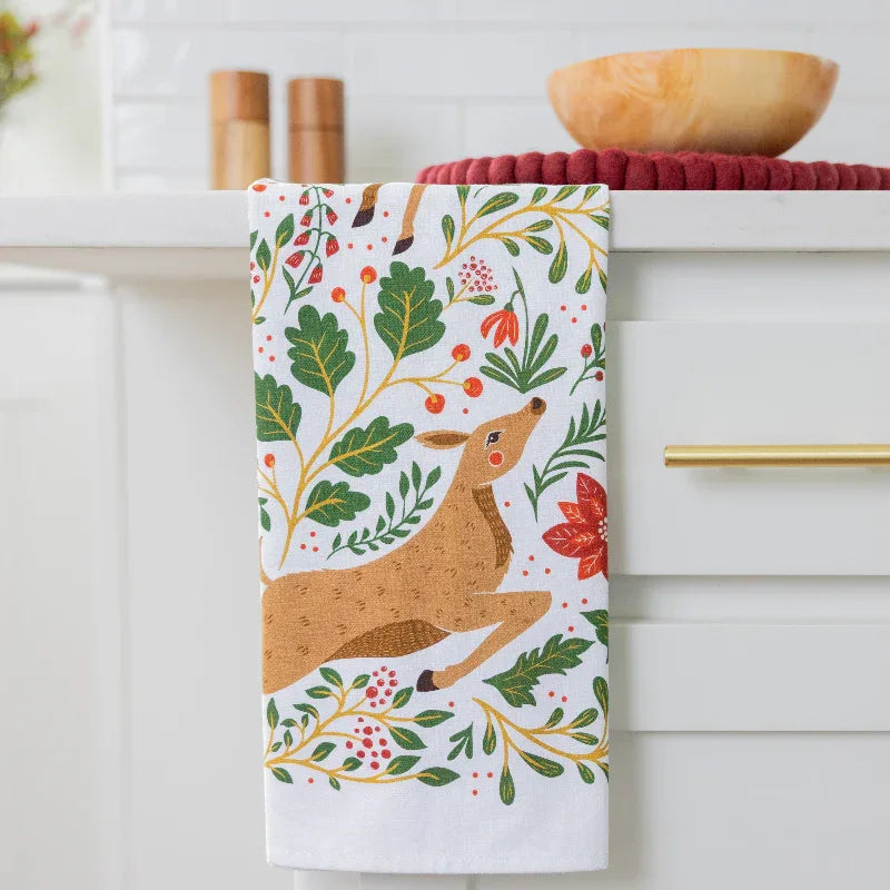 Christmas Forest Tea Towel (REDIRECT) - Gingiber