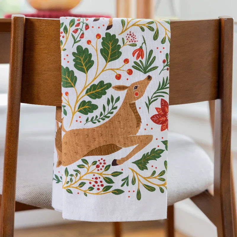 Christmas Forest Tea Towel (REDIRECT) - Gingiber