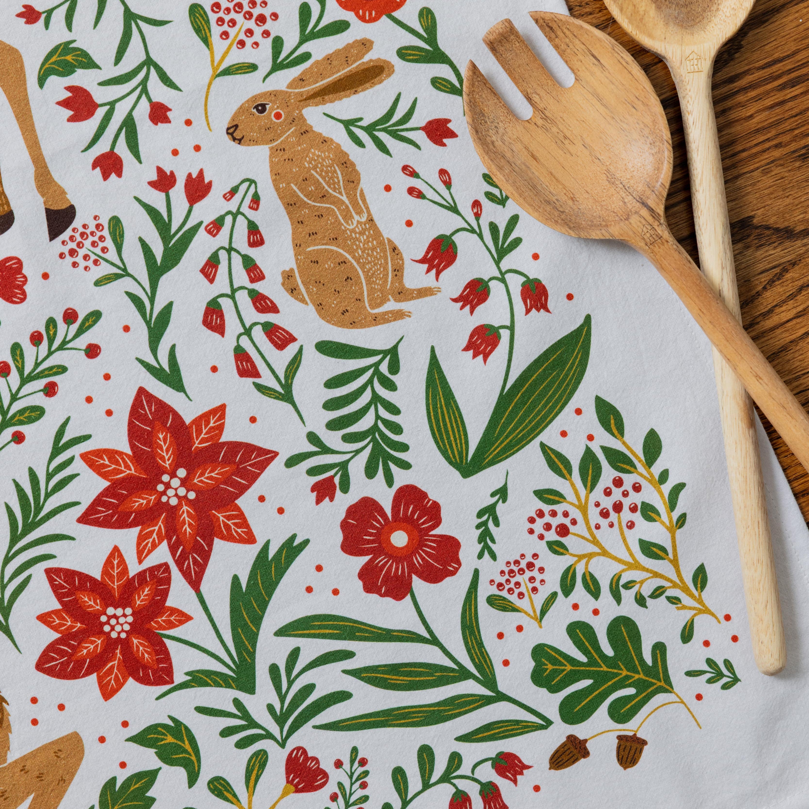 Christmas Forest Tea Towel
