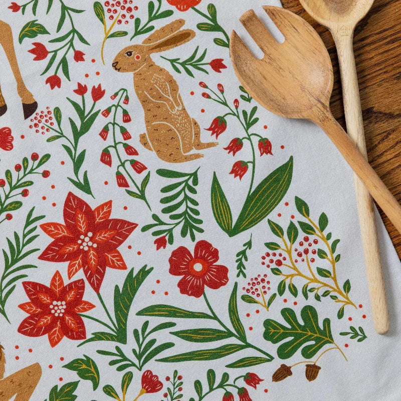Christmas Forest Tea Towel (REDIRECT) - Gingiber