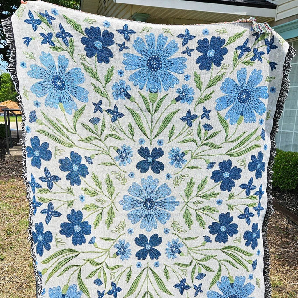 Blue Cornflower Blanket