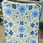 Blue Cornflower Blanket