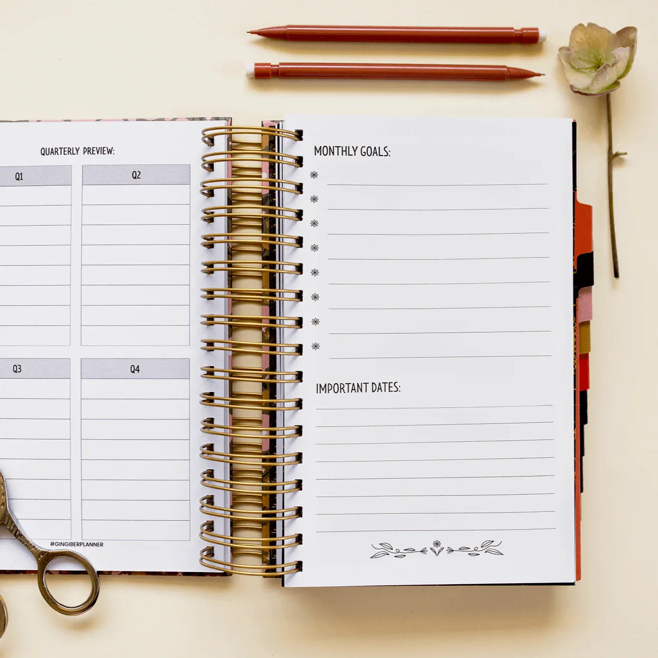 Evergreen Daily Planner - Gingiber