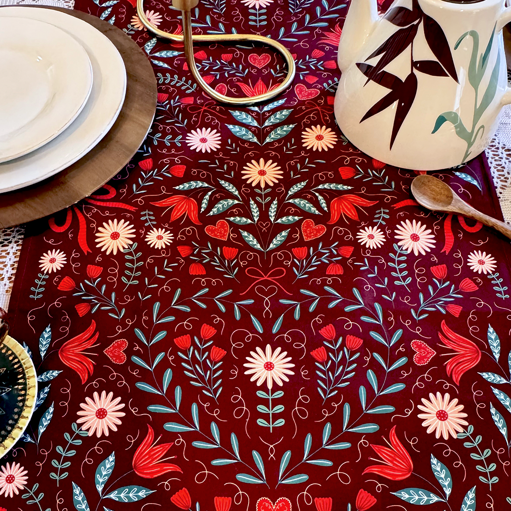 Sweetheart Table Runner - Red