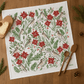 Limited Time Poinsettias & Pines Tea Towel