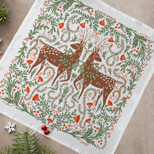 Deer Tea Towel