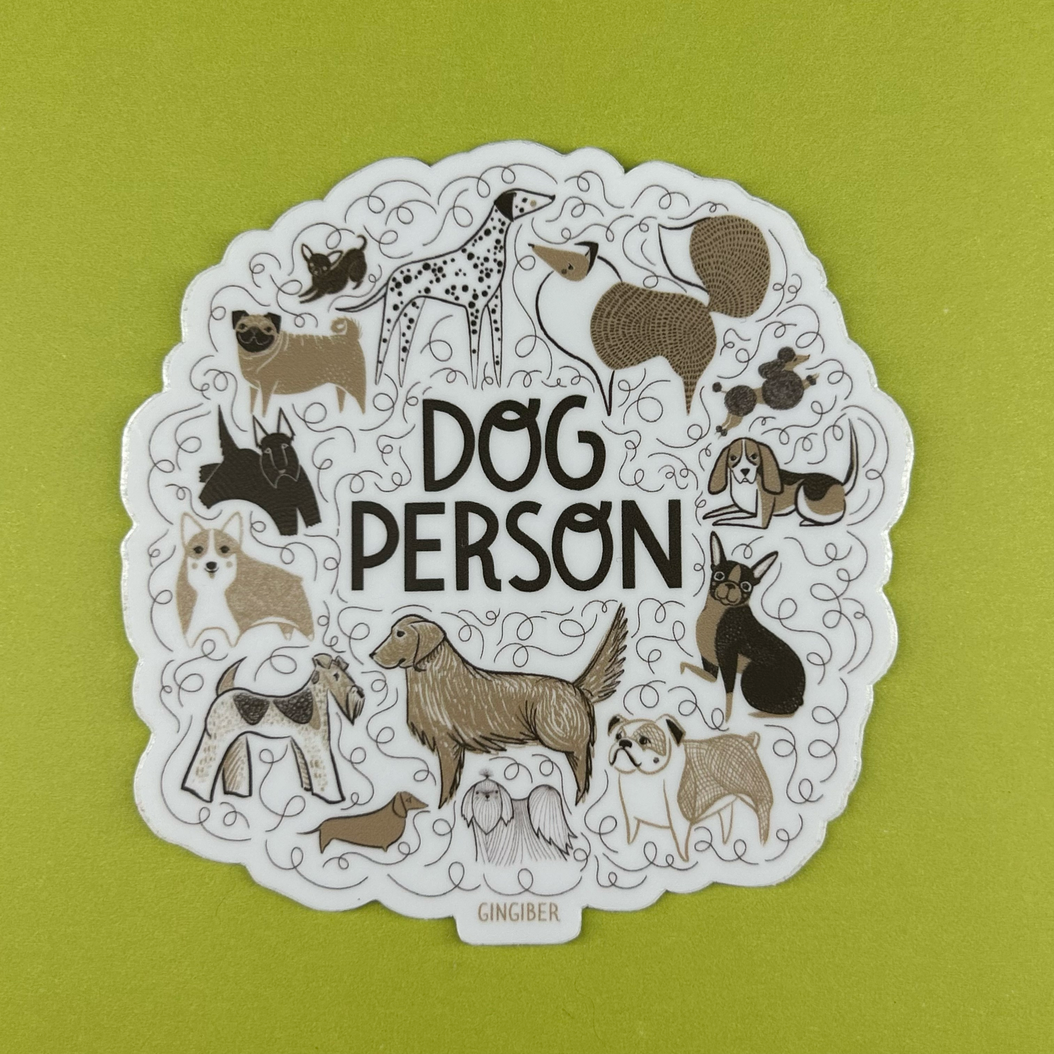 Dog Person Sticker