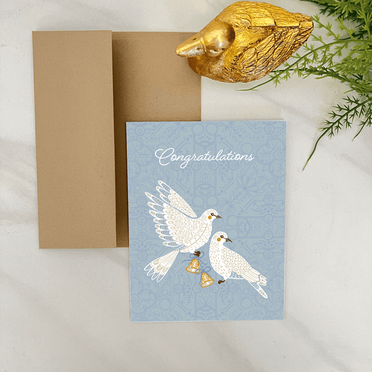 Doves Wedding Card