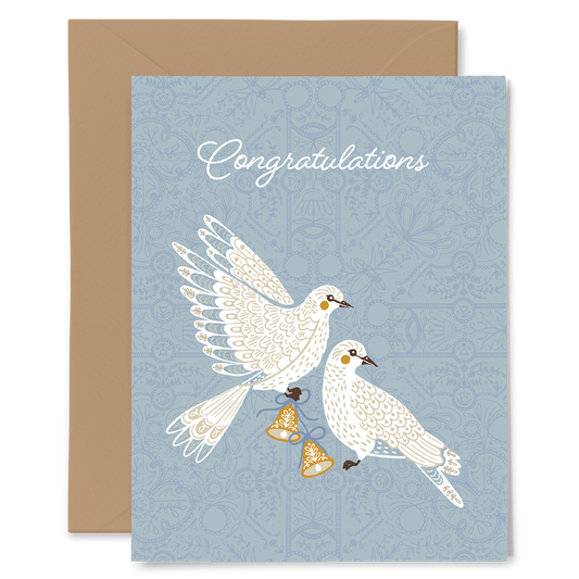 Doves Wedding Card
