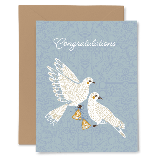 Doves Wedding Card