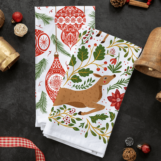 Festive Forest Tea Towel Bundle
