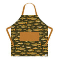 Apron with fish pattern on a white background