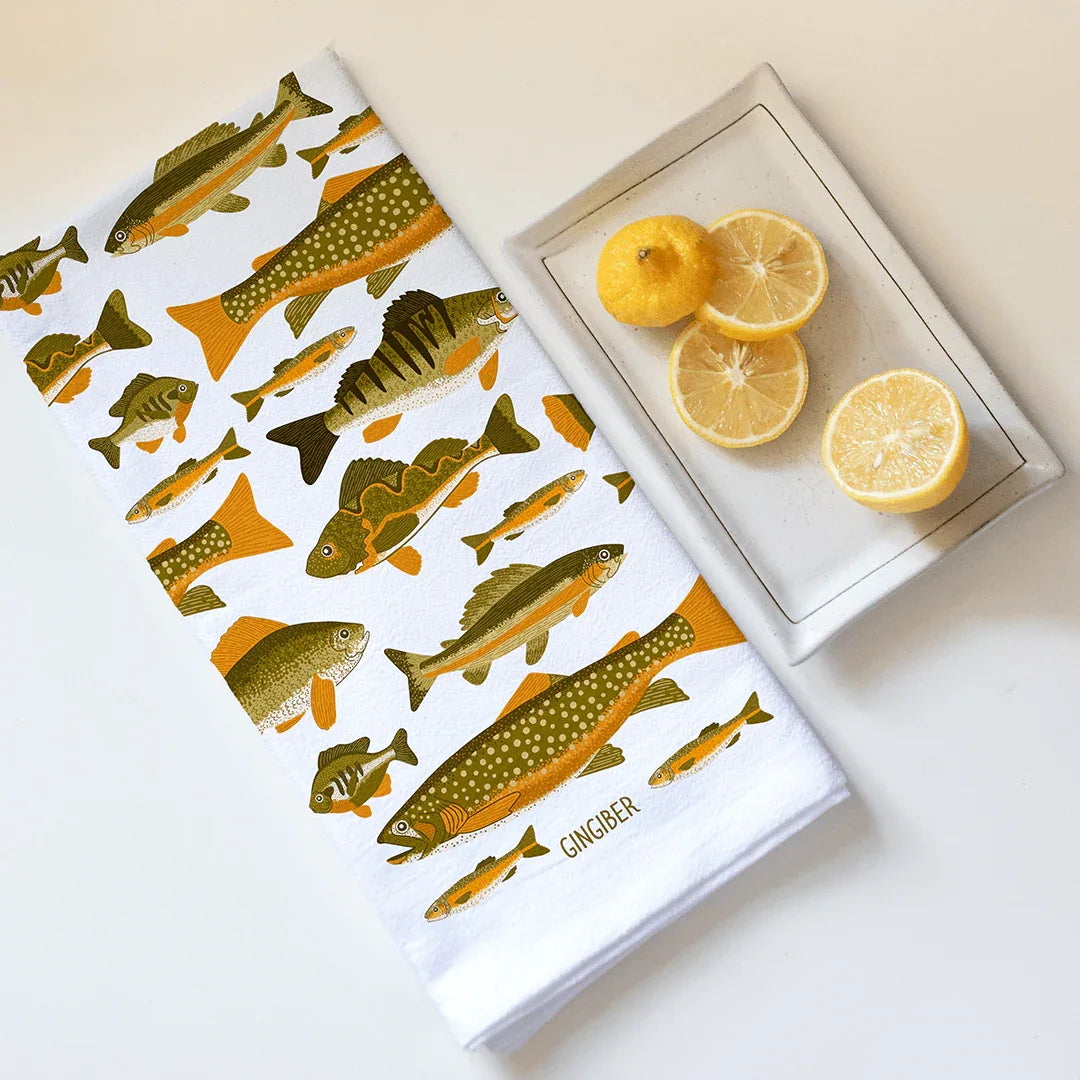 Fish Tea Towel - Gingiber