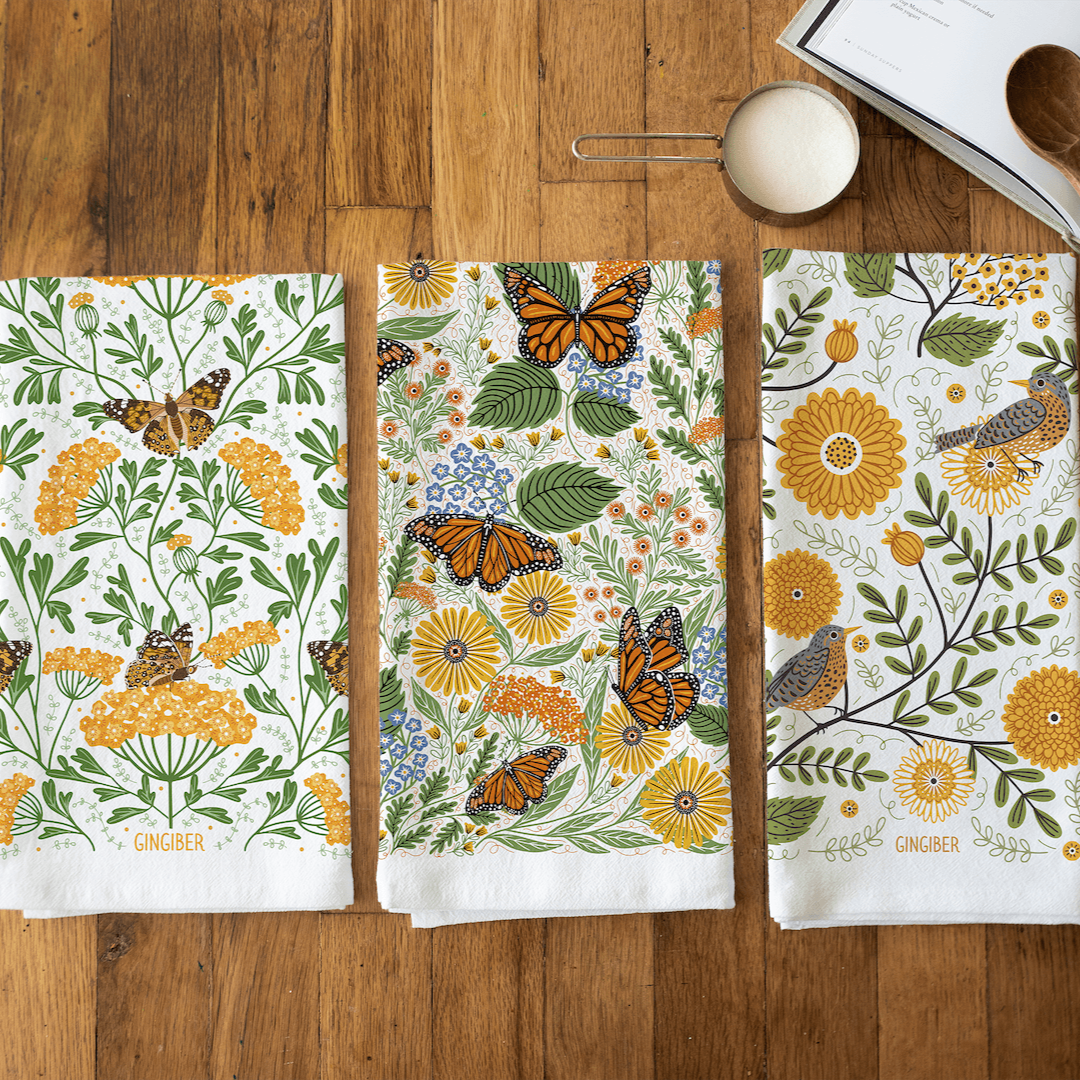 Fall Flora Tea Towel Bundle